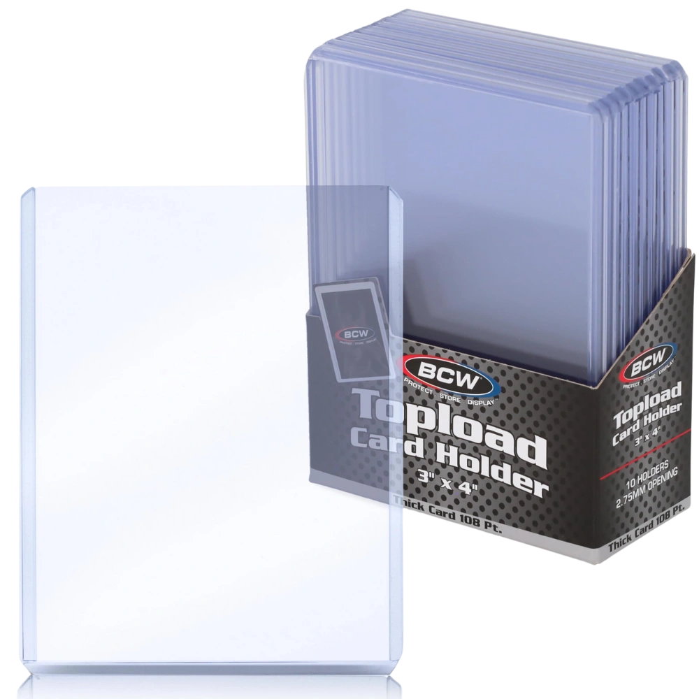 BCW Topload Card Holder 3x4 Zoll 138pt - 10 Stück