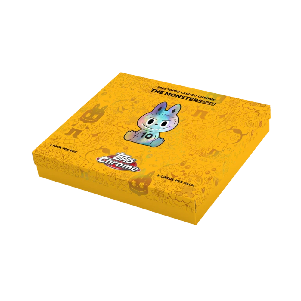 Topps 2025 Chrome Labubu 10th Anniversary - Hobby Box – FantasiaSports