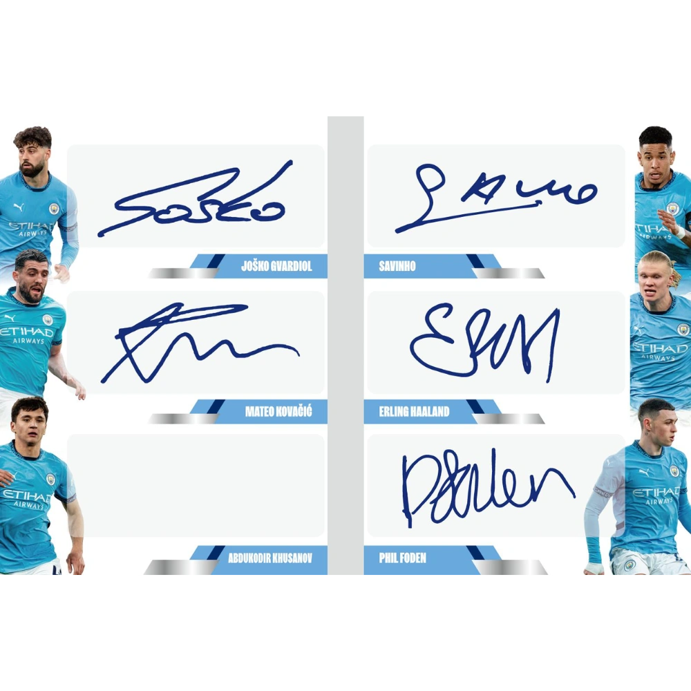 Daka 2024-25 Manchester City Team Set One &amp; Two - Hobby Box