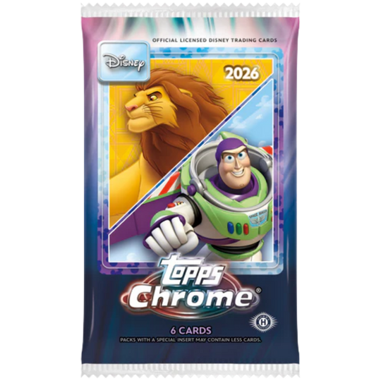 2026 Topps Chrome Disney - Hobby Box - EINZELPACK