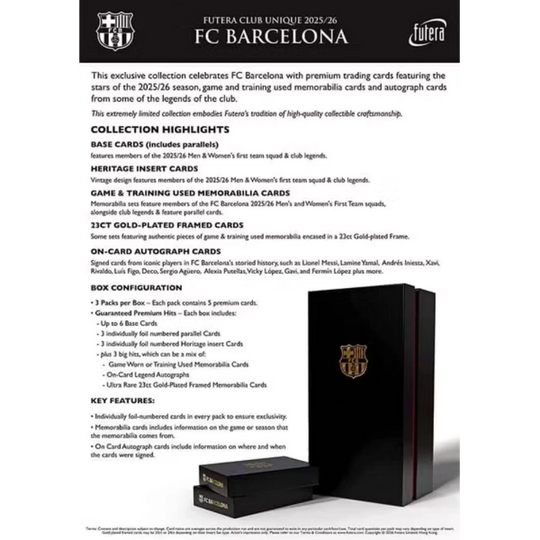 Futera 2025-26 Unique FC Barcelona - Hobby Box