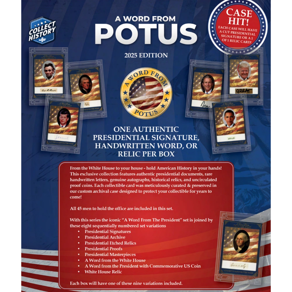 Jersey Fusion 2025 A Word from POTUS - Hobby Box