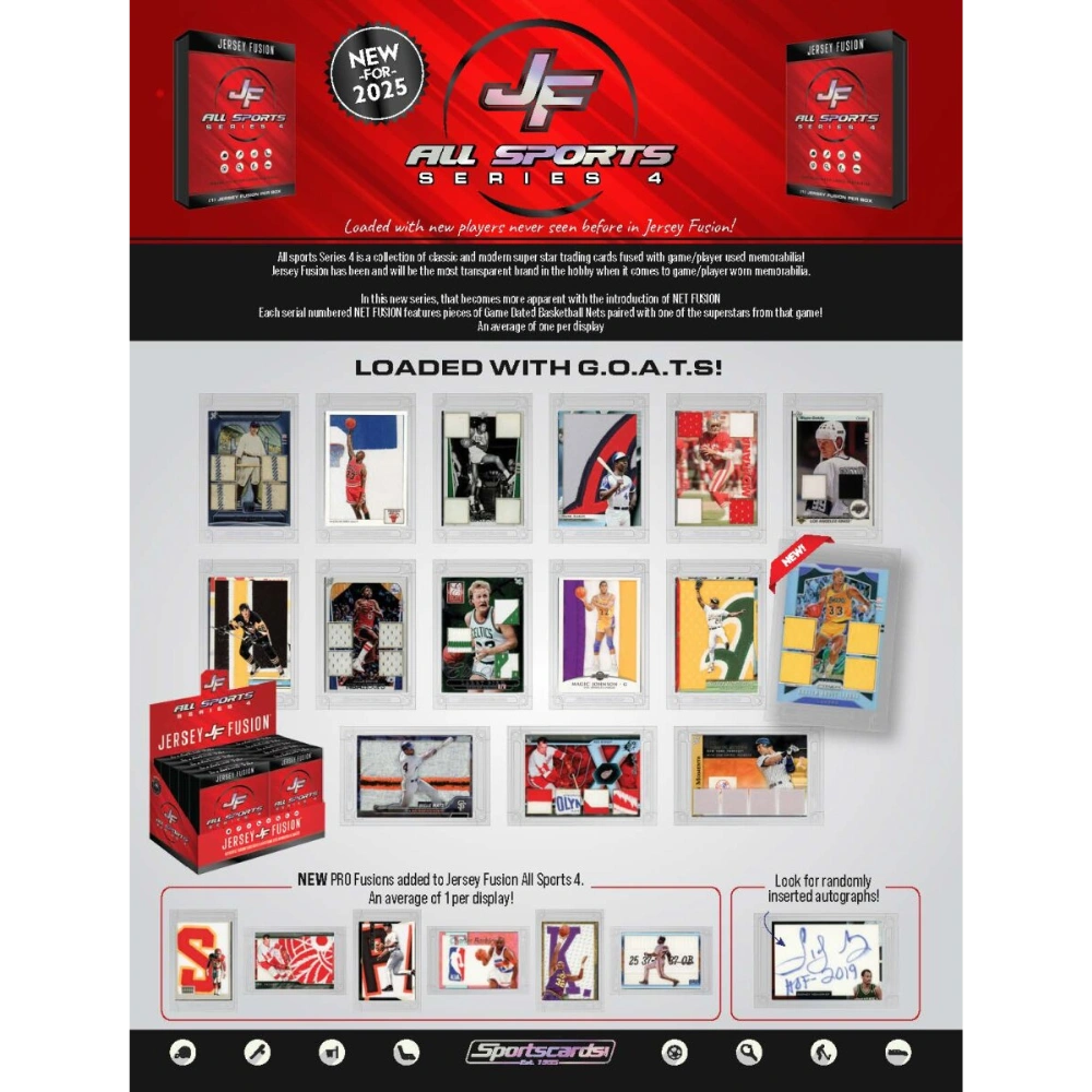 Jersey Fusion 2025 All Sports Series 4 - Hobby Box