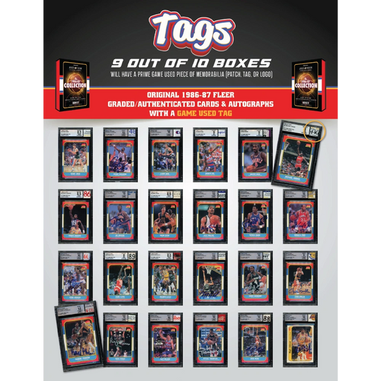 Jersey Fusion The 1986-87 Fleer NBA Collection - Hobby Box