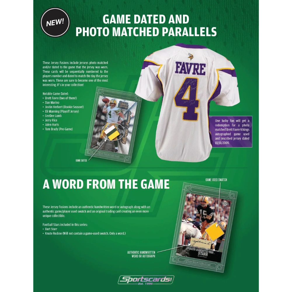 Jersey Fusion 2022 Football Series 1 - Hobby Box