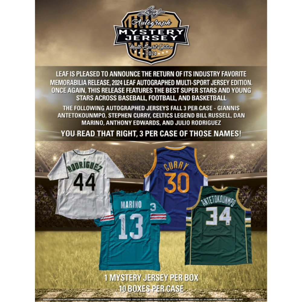 Leaf 2024 Autograph Mystery Jersey Multi-Sport Edition