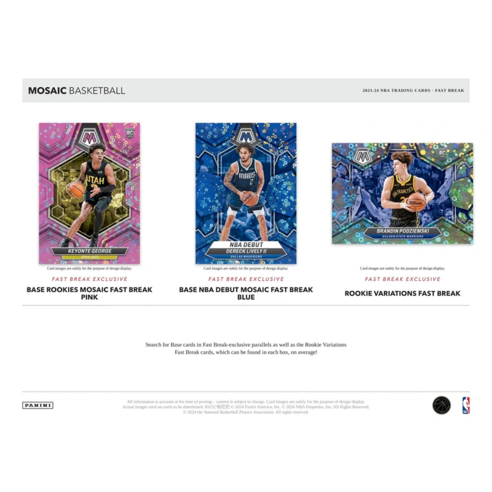 Panini 2023-24 Mosaic NBA Fast Break - Hobby Box