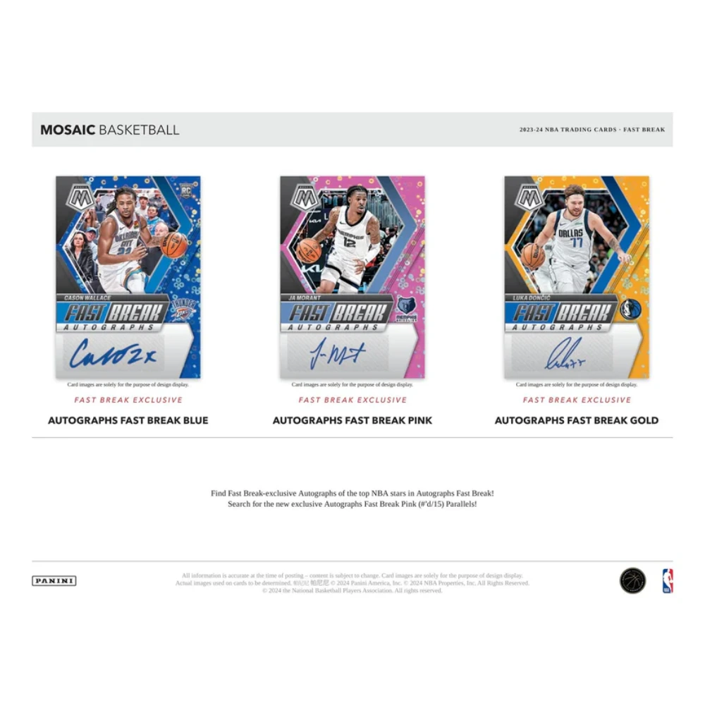 Panini 2023-24 Mosaic NBA Fast Break - Hobby Box
