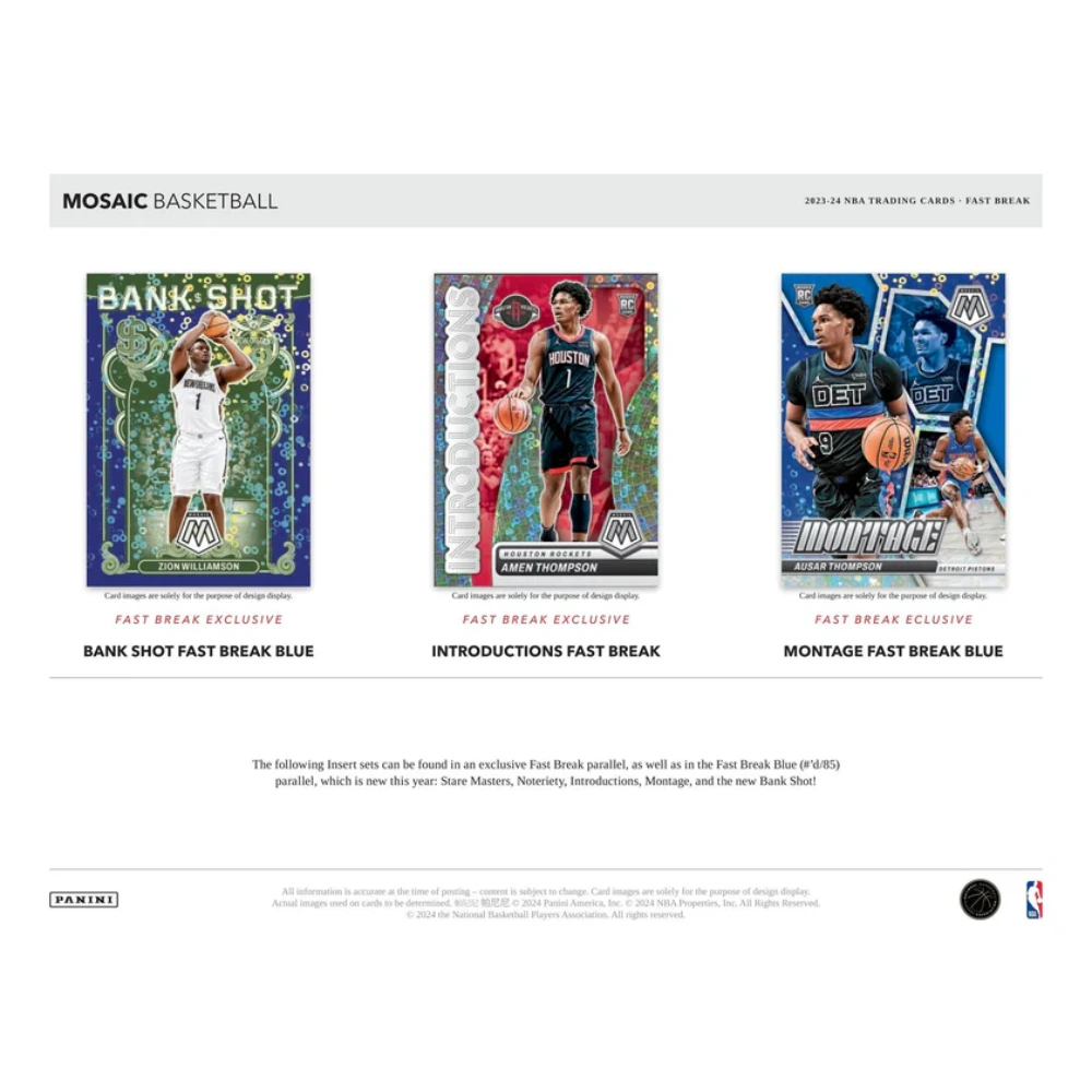 Panini 2023-24 Mosaic NBA Fast Break - Hobby Box
