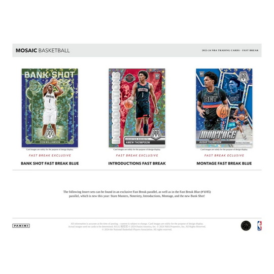 Panini 2023-24 Mosaic NBA Fast Break - Hobby Box