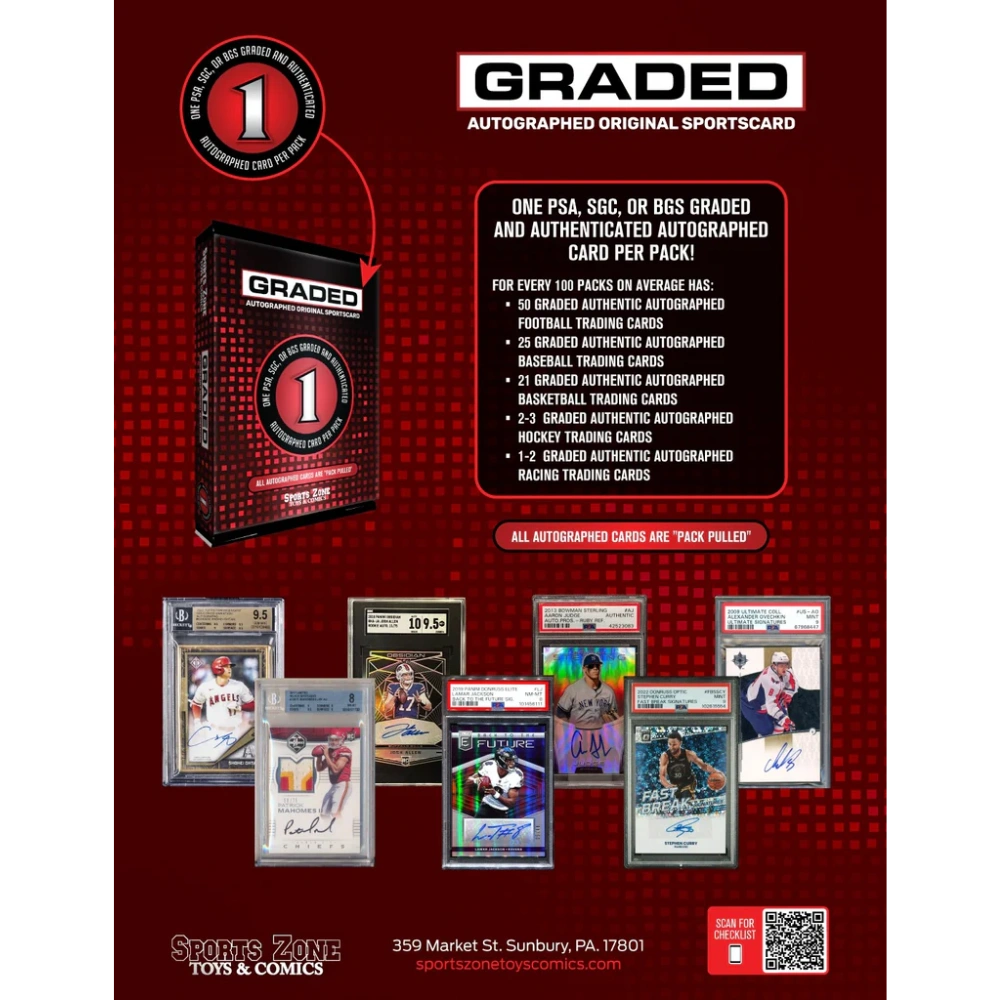 Sports Zone All Sports - Graded Autograph Edition