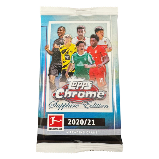 Topps 2020-21 Chrome Bundesliga Sapphire Edition Hobby Box - EINZELPACK
