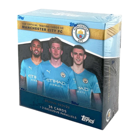 Topps 2021-22 Manchester City Team Set - Hobby Box