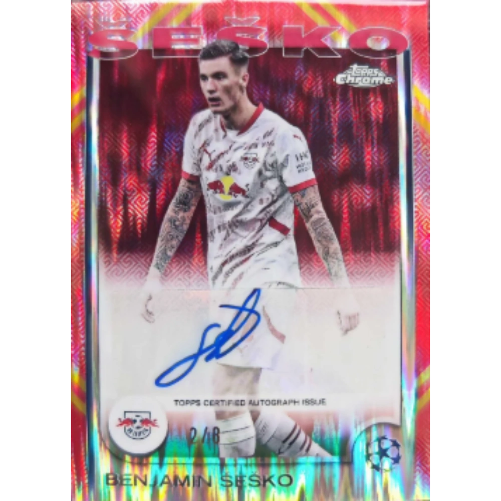 Topps 2024-25 Chrome UEFA Club Competitions Hongbao Edition - Hobby Box