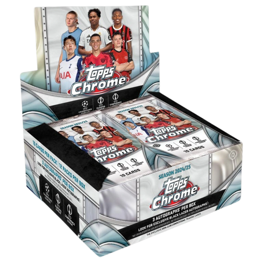 Topps 2024-25 Chrome UEFA Club Competitions - Jumbo Box