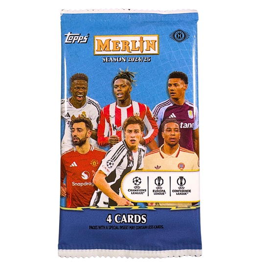 Topps 2024-25 Chrome Merlin UEFA Club Competitions Hobby Box - EINZELPACK