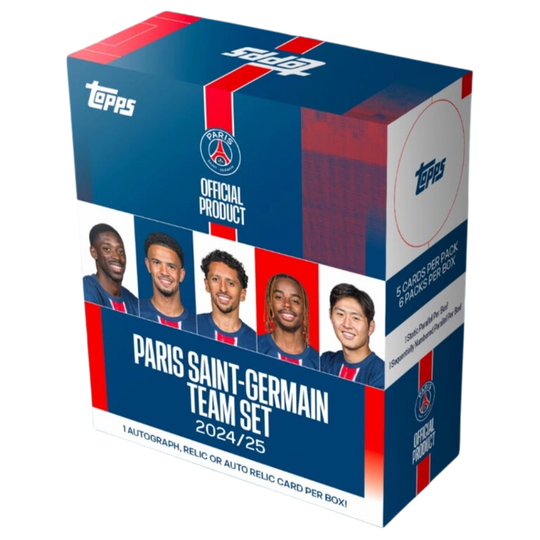 Topps 2024-25 Paris Saint-Germain Team Set - Hobby Box