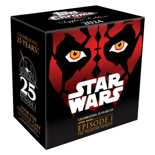 Topps 2024 Star Wars The Phantom Menace Chrome Sapphire Edition - Hobby Box