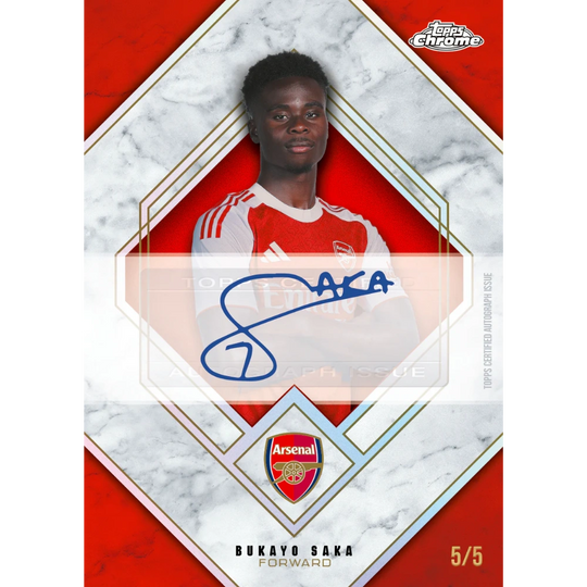 Topps 2025-26 Chrome Arsenal FC Hobby Box - EINZELPACK