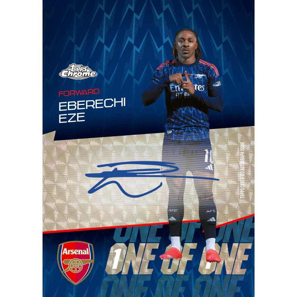Topps 2025-26 Chrome Arsenal FC Hobby Box - EINZELPACK