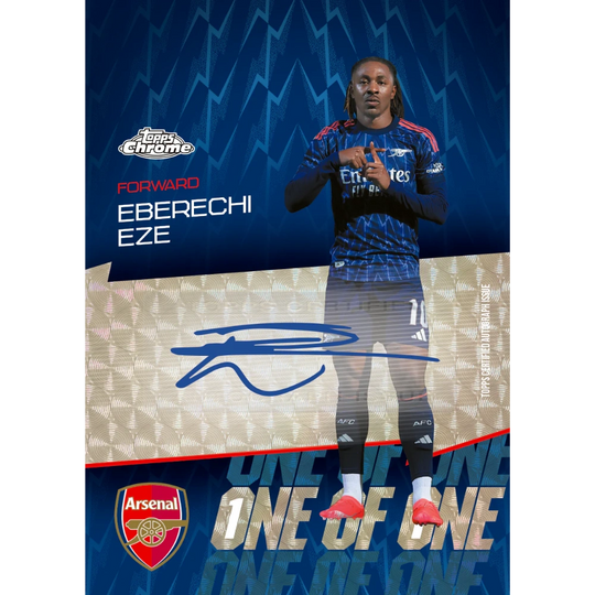 Topps 2025-26 Chrome Arsenal FC Hobby Box - EINZELPACK