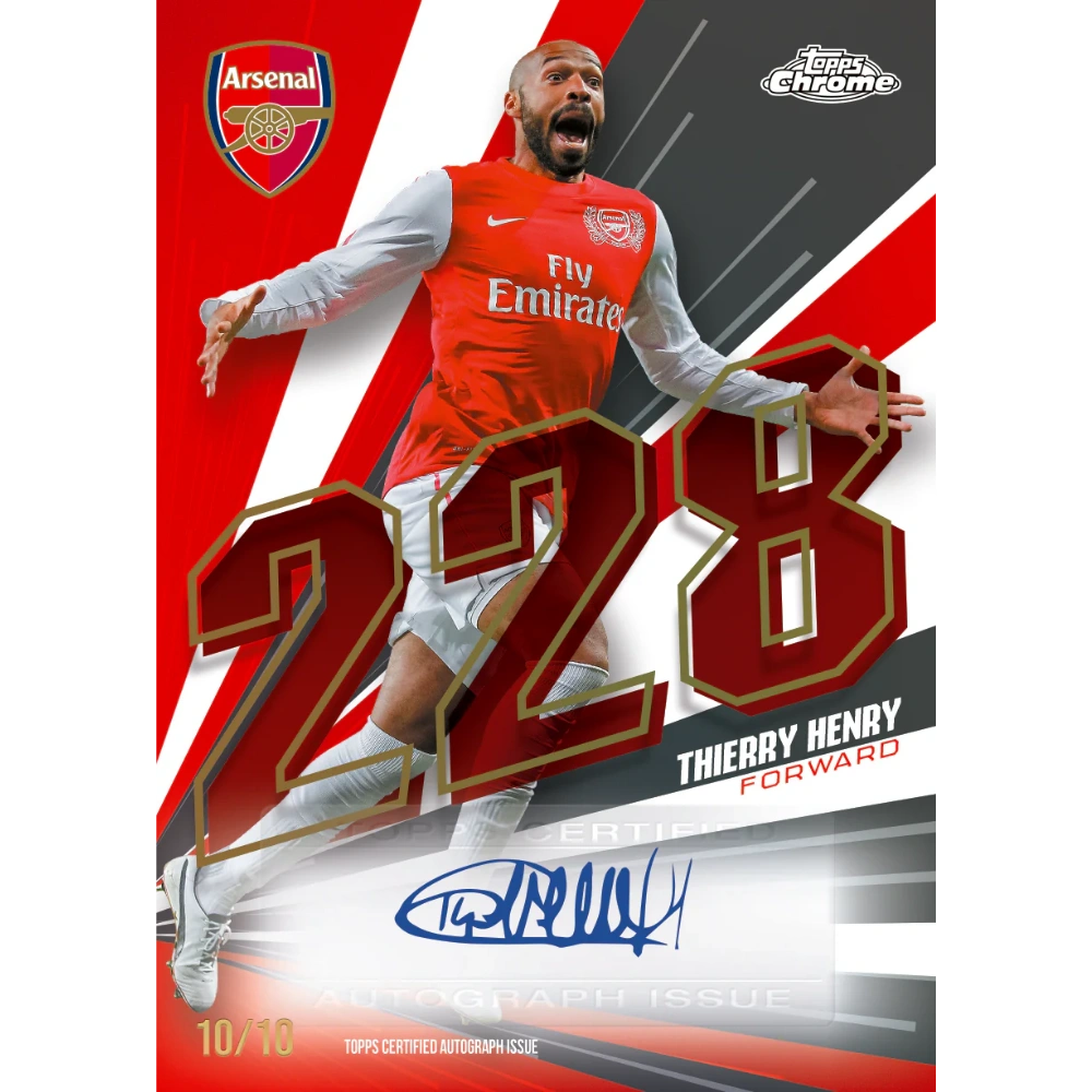 Topps 2025-26 Chrome Arsenal FC Hobby Box - EINZELPACK