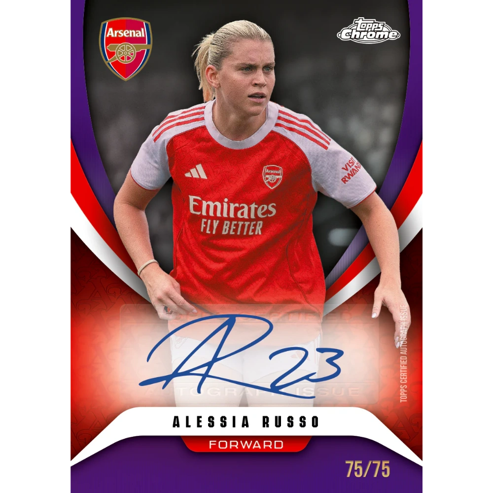 Topps 2025-26 Chrome Arsenal FC Hobby Box - EINZELPACK