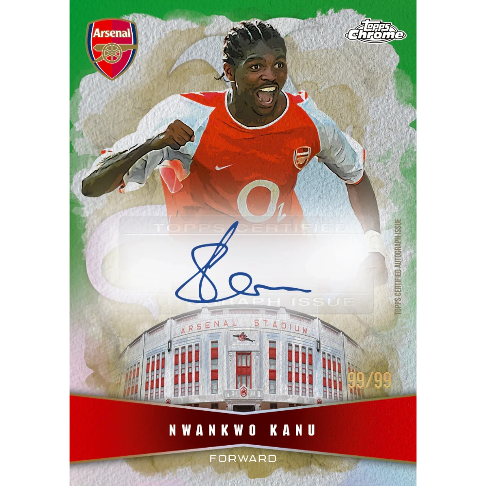 Topps 2025-26 Chrome Arsenal FC Hobby Box - EINZELPACK
