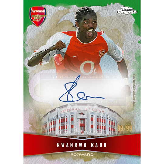 Topps 2025-26 Chrome Arsenal FC Hobby Box - EINZELPACK