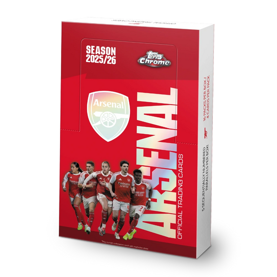 Topps 2025-26 Chrome Arsenal FC - Hobby Box