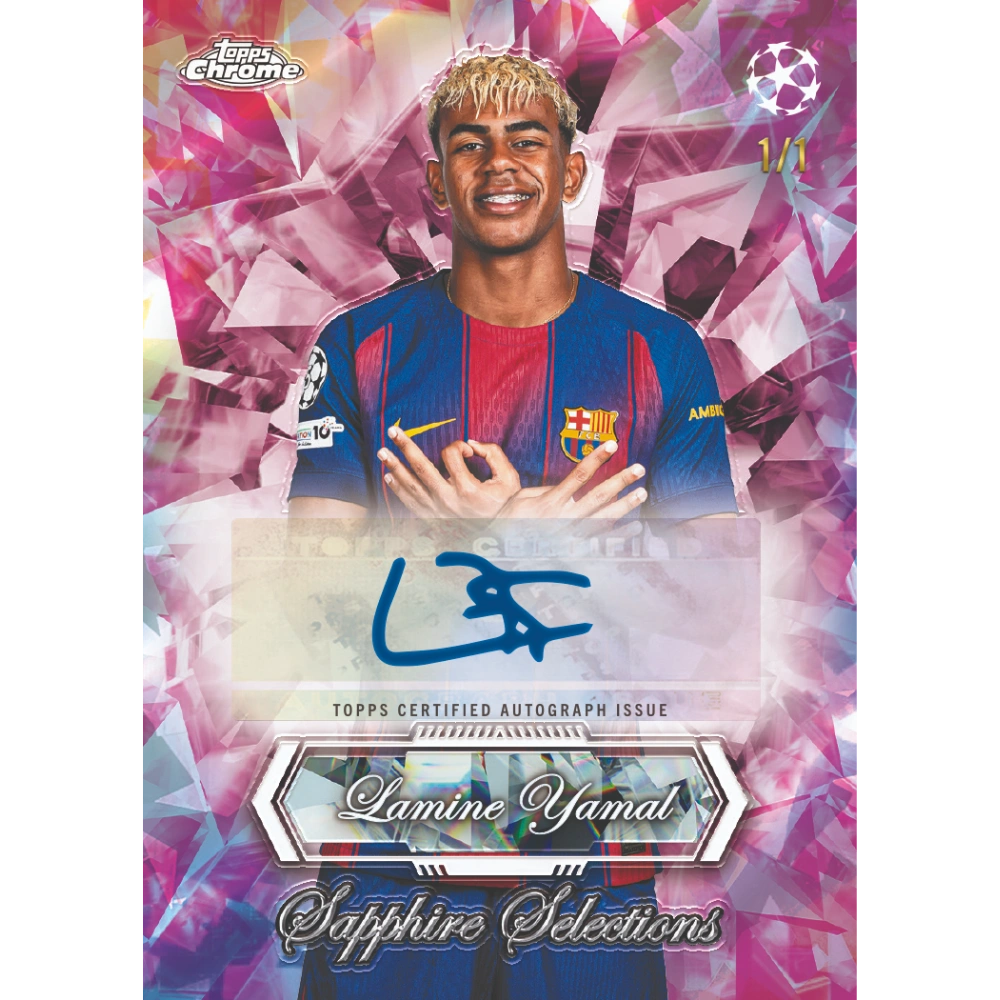 MIXER PYT#24 - 6x (HALF CASE) Topps 2025-26 Chrome UEFA Club Competitions Hobby Box + 1x Topps 2025-26 Chrome UEFA Club Competitions Sapphire Edition Hobby Box