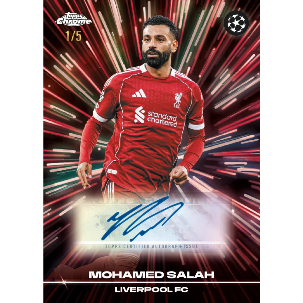 Topps 2025-26 Chrome UEFA Club Competitions Jumbo Box - EINZELPACK