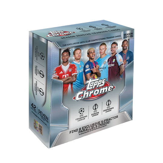 Topps 2025-26 Chrome UEFA Club Competitions - Mega Box