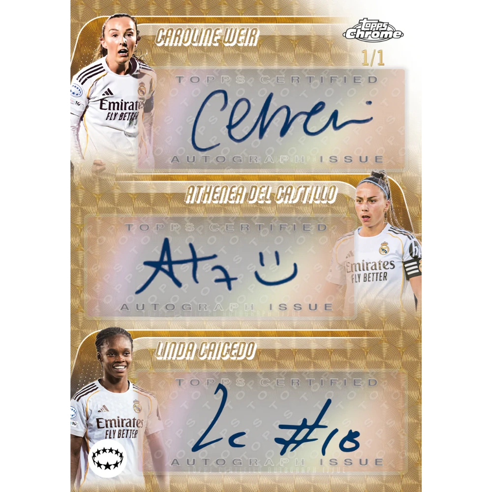 Topps 2025-26 Chrome UEFA Women's Champions League - Hobby Box