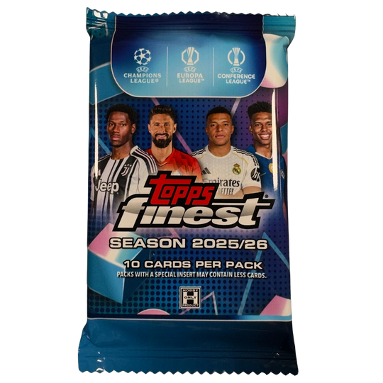 Topps 2025-26 Finest UEFA Club Competitions Hobby Box - EINZELPACK