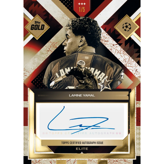 Topps 2025-26 Gold UEFA Club Competitions Hobby Box - EINZELPACK