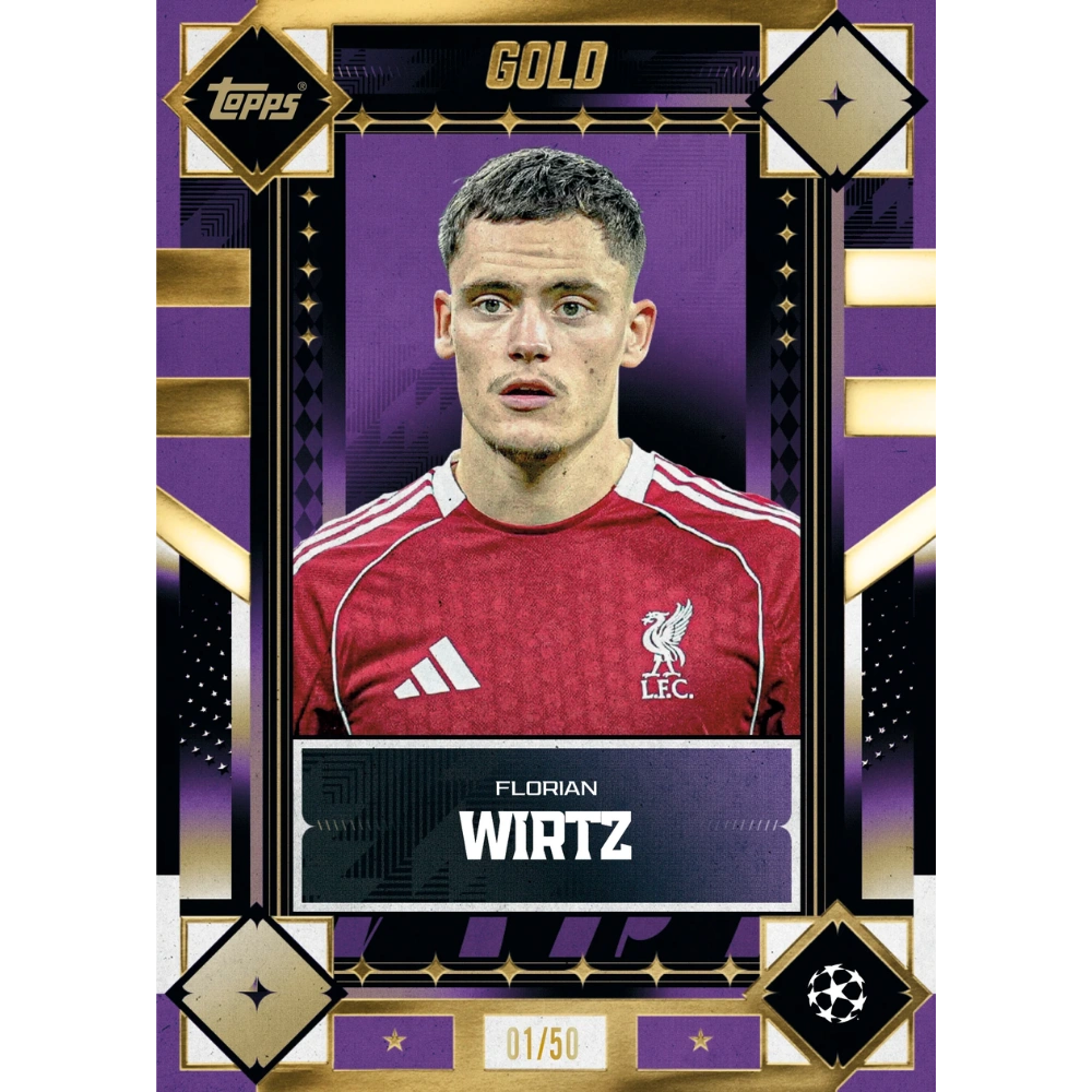 Topps 2025-26 Gold UEFA Club Competitions Hobby Box - EINZELPACK