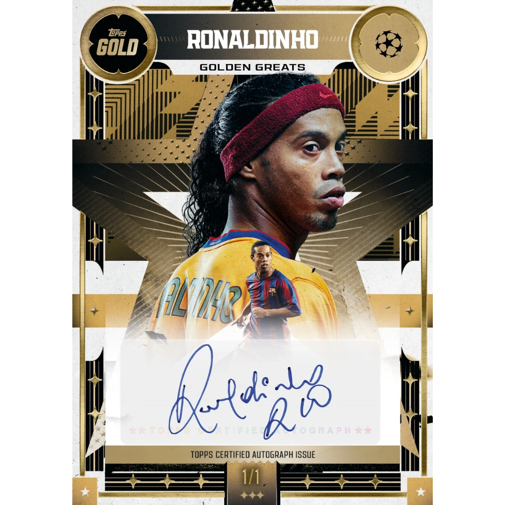 Topps 2025-26 Gold UEFA Club Competitions Hobby Box - EINZELPACK