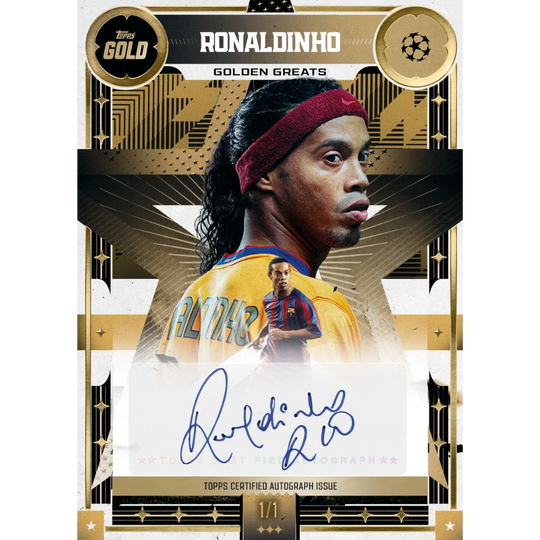 Topps 2025-26 Gold UEFA Club Competitions Hobby Box - EINZELPACK