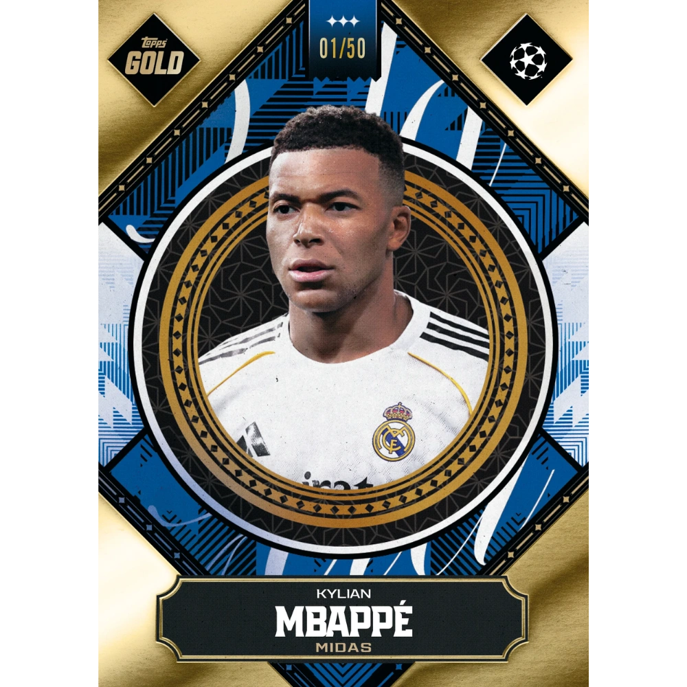 Topps 2025-26 Gold UEFA Club Competitions Hobby Box - EINZELPACK