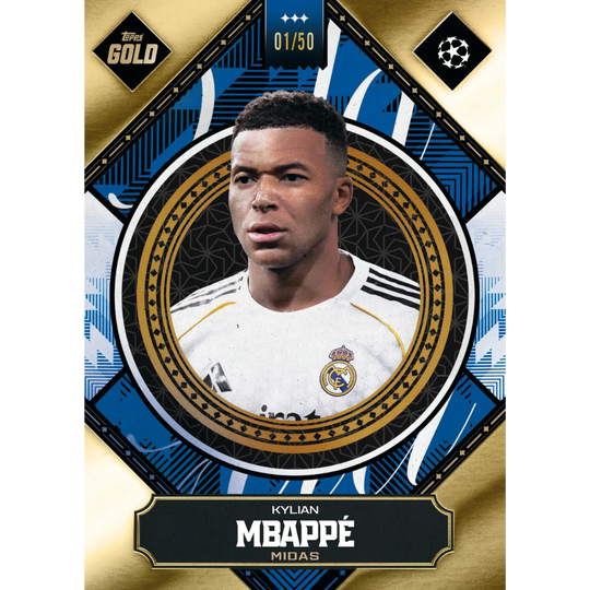Topps 2025-26 Gold UEFA Club Competitions Hobby Box - EINZELPACK