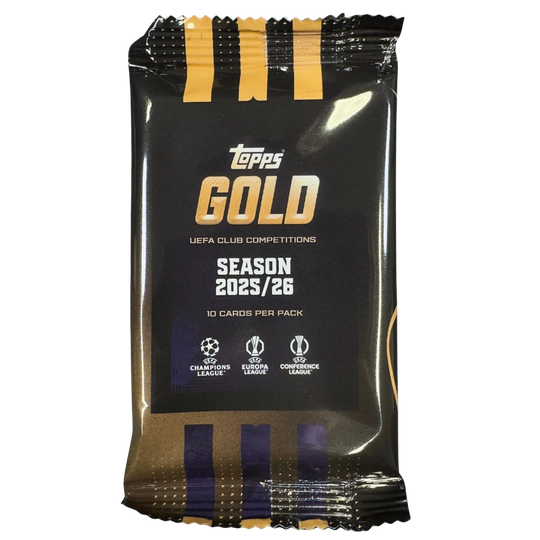 Topps 2025-26 Gold UEFA Club Competitions Hobby Box - EINZELPACK