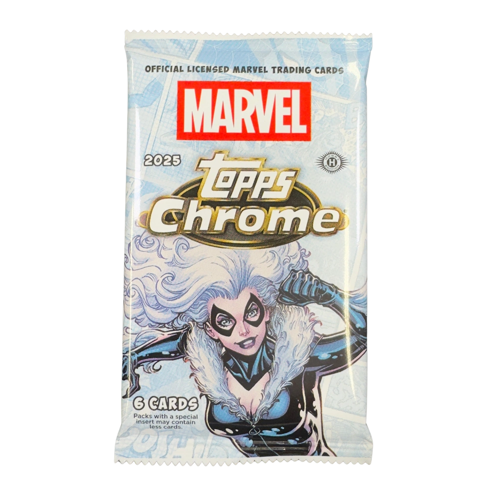 Topps 2025 Chrome Marvel Comics Hobby Box - EINZELPACK