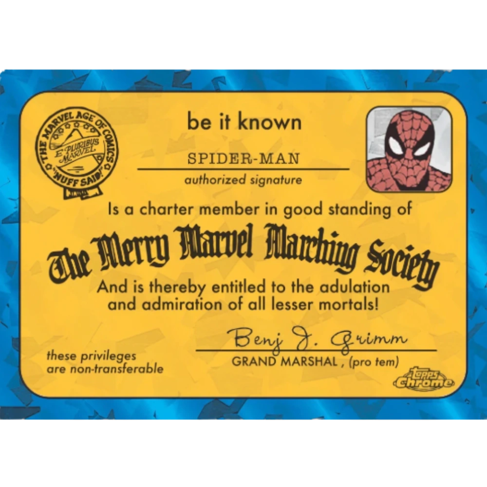 Topps 2025 Chrome Marvel Comics Sapphire Edition - Hobby Box