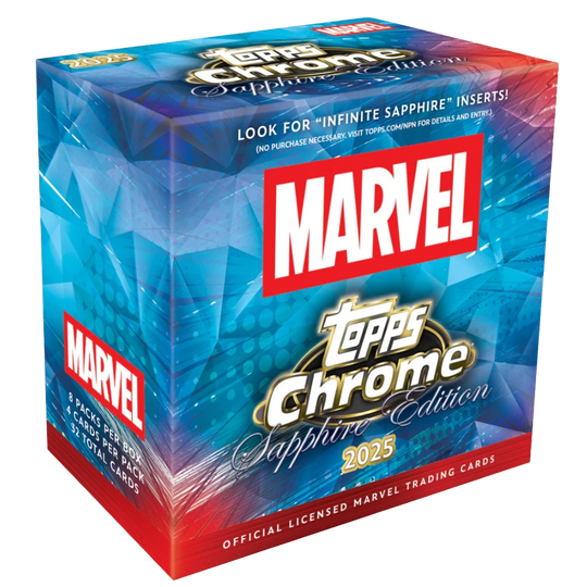 Topps 2025 Chrome Marvel Comics Sapphire Edition - Hobby Box