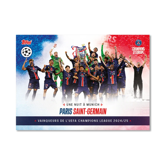 Topps 2025 Paris Saint-Germain: Champions d'Europe - Hobby Box