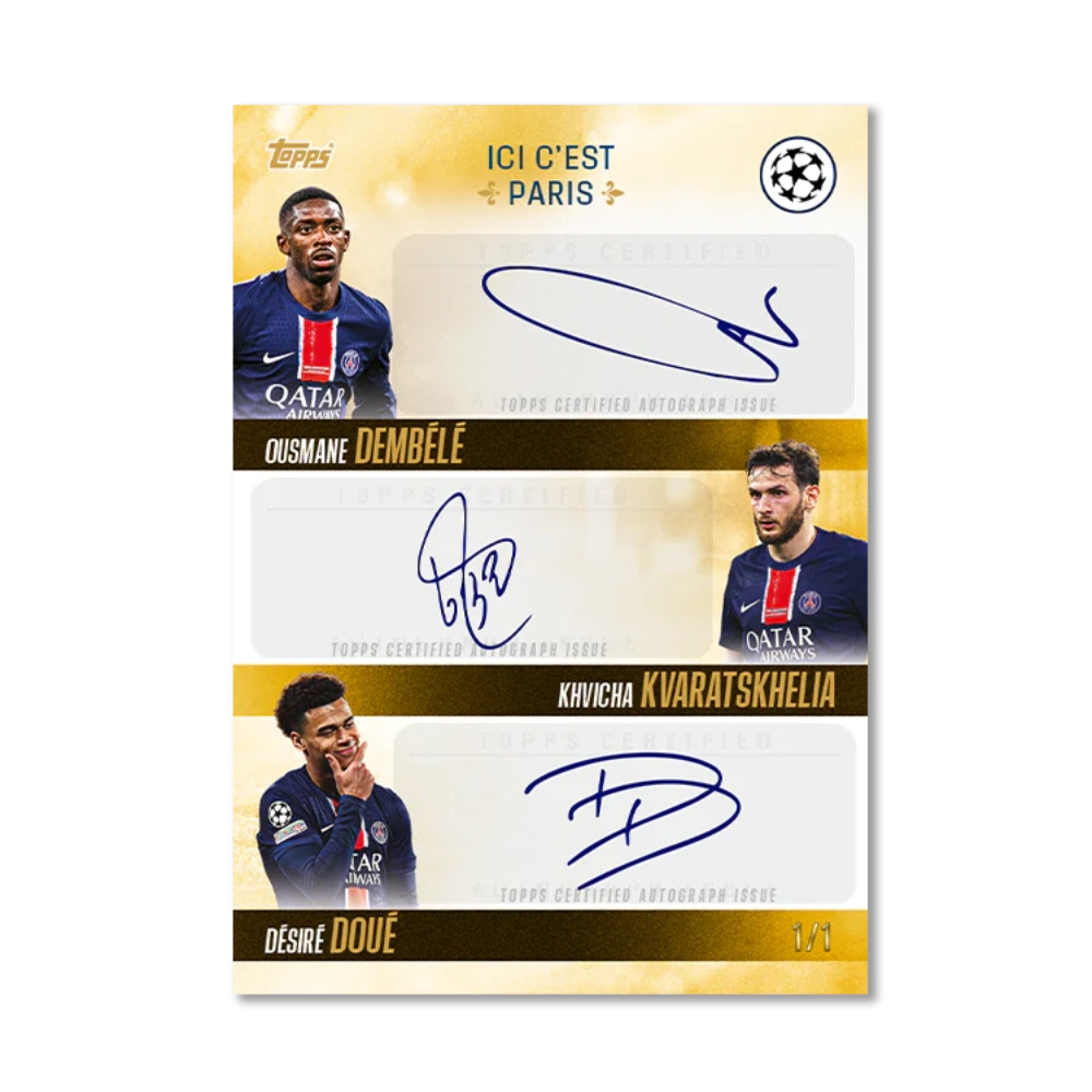 Topps 2025 Paris Saint-Germain: Champions d'Europe - Hobby Box