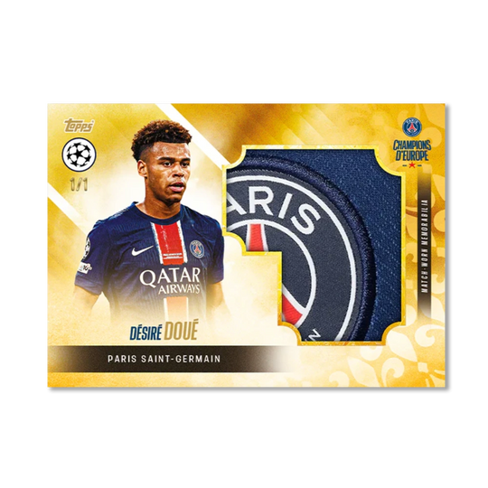 Topps 2025 Paris Saint-Germain: Champions d'Europe - Hobby Box