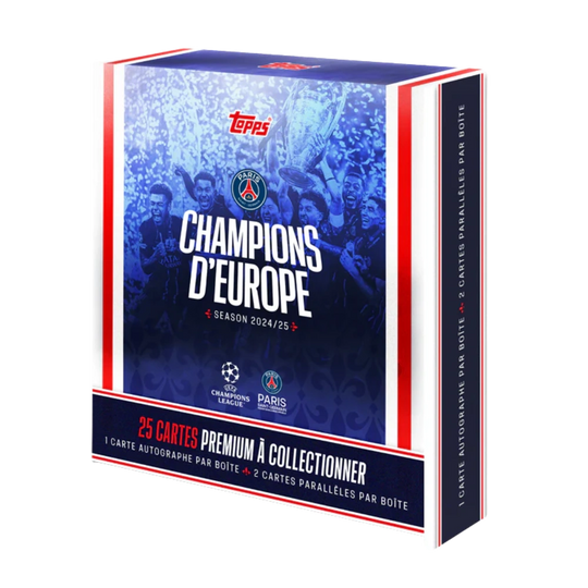 Topps 2025 Paris Saint-Germain: Champions d'Europe - Hobby Box