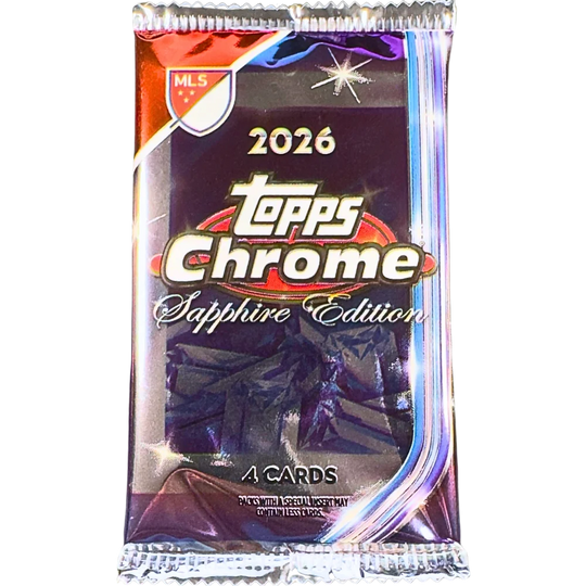 Topps 2026 Chrome MLS Sapphire Edition Hobby Box - EINZELPACK